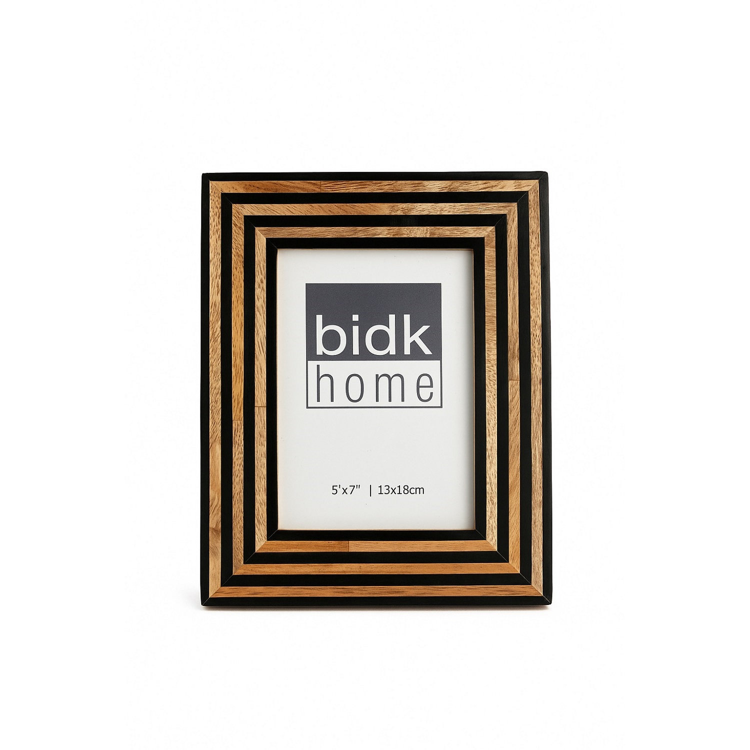 Lesleigh Picture Frame, White/Brown, 5" W x 7" H