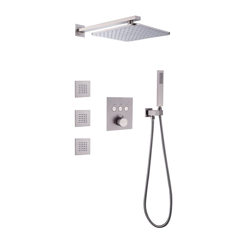 All-In-One Kit with Rough in-Valve, Brushed Nickel
