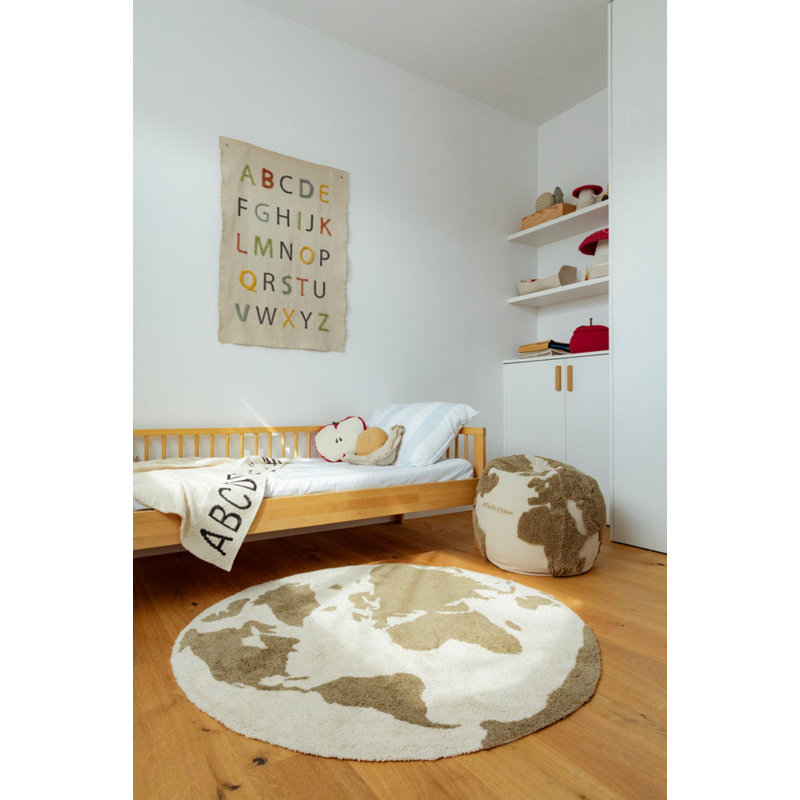 Back To School Round Pouf