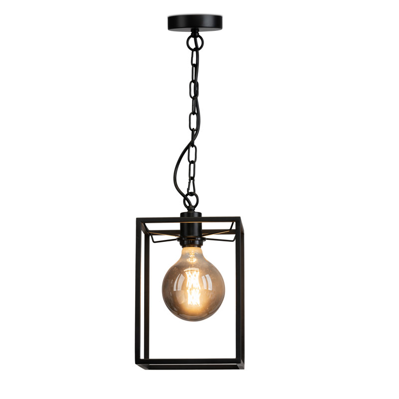 Airyana Black Frame style 68cm Single Pendant with Chain suspension