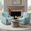 Harris Upholstered Swivel Armchair-33383394