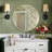 Wall Mounted Round Mirror With Aluminum Alloy Frame, Tempered Glass Round Mirror-2137109786-2137109787