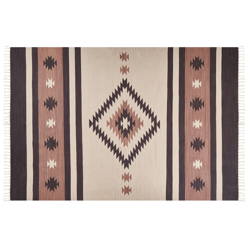 Soraya Moroccan Cotton Hand Woven Area Rug, Rectangle 200 x 300cm