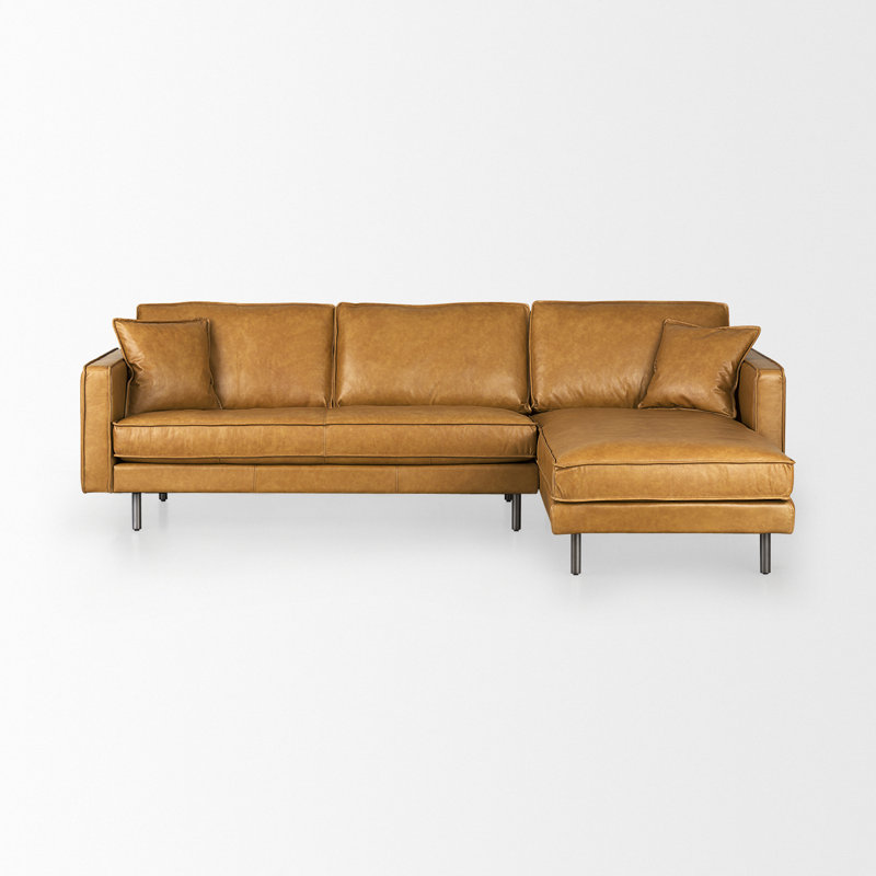 Ladanian Upholstered L-Shaped Sectional, Right Hand Facing