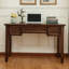 Bureau rectangulaire en bois massif brun noisette