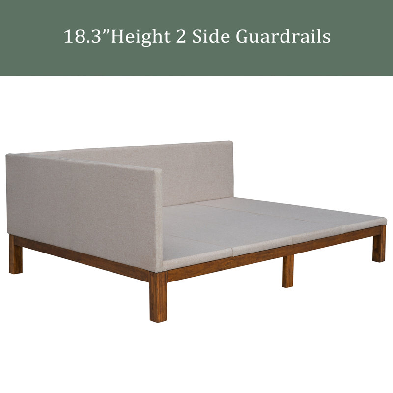 Lit de jour Antjedine, Beige, Double