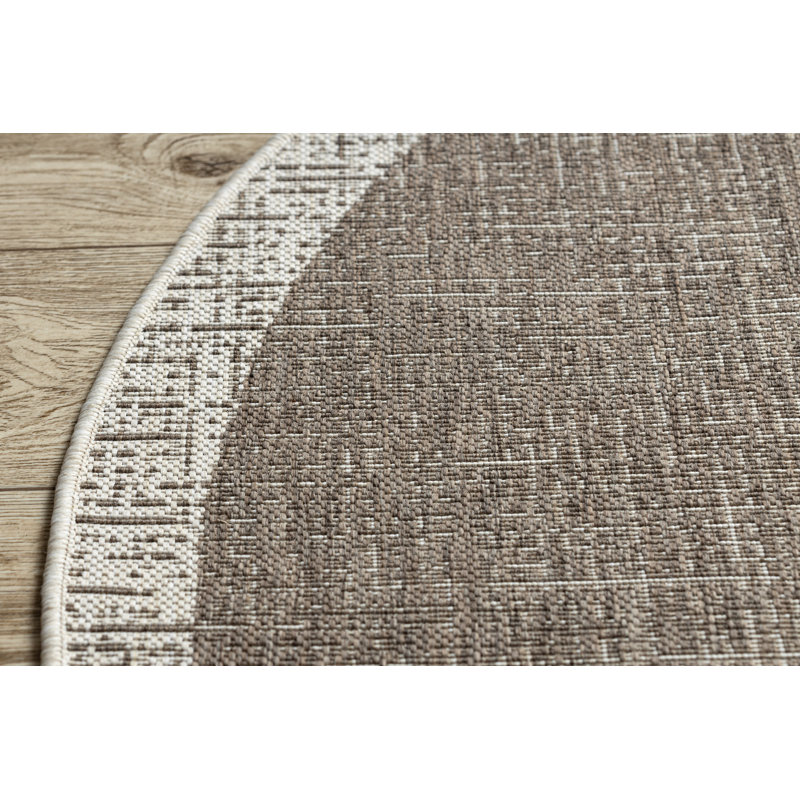Elijia Geometric Indoor / Outdoor Area Rug, Round 120cm