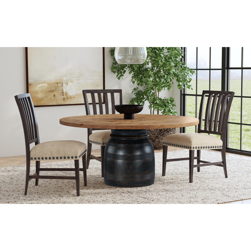 Big Sky Upholstered Side Dining Chair, Black