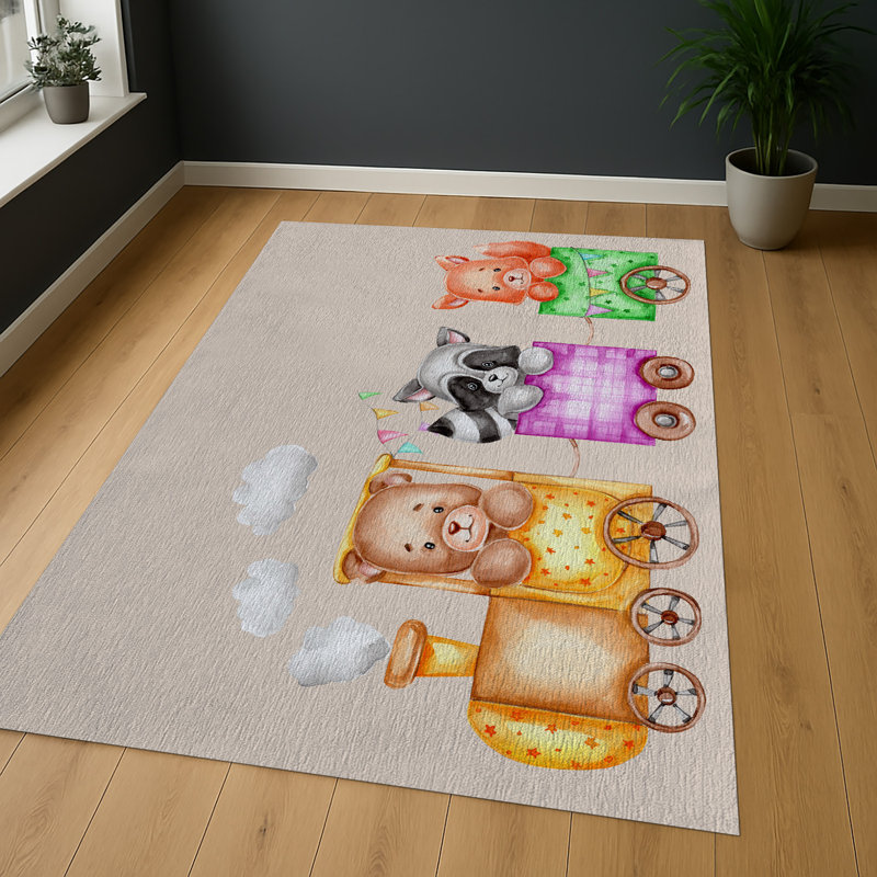 Geometric Shapes Area Rug, Rectangle 140 x 200 cm