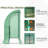 Outsunny 7' X 3' X 7' Lean To Greenhouse, Walk-In Green House, Plant Nursery With 2 Roll-Up Doors And Windows, PE Cover And 3 Wire Shelves