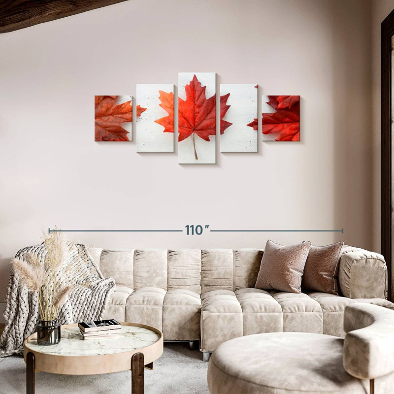 Maple Leaf, 34" H x 74" W