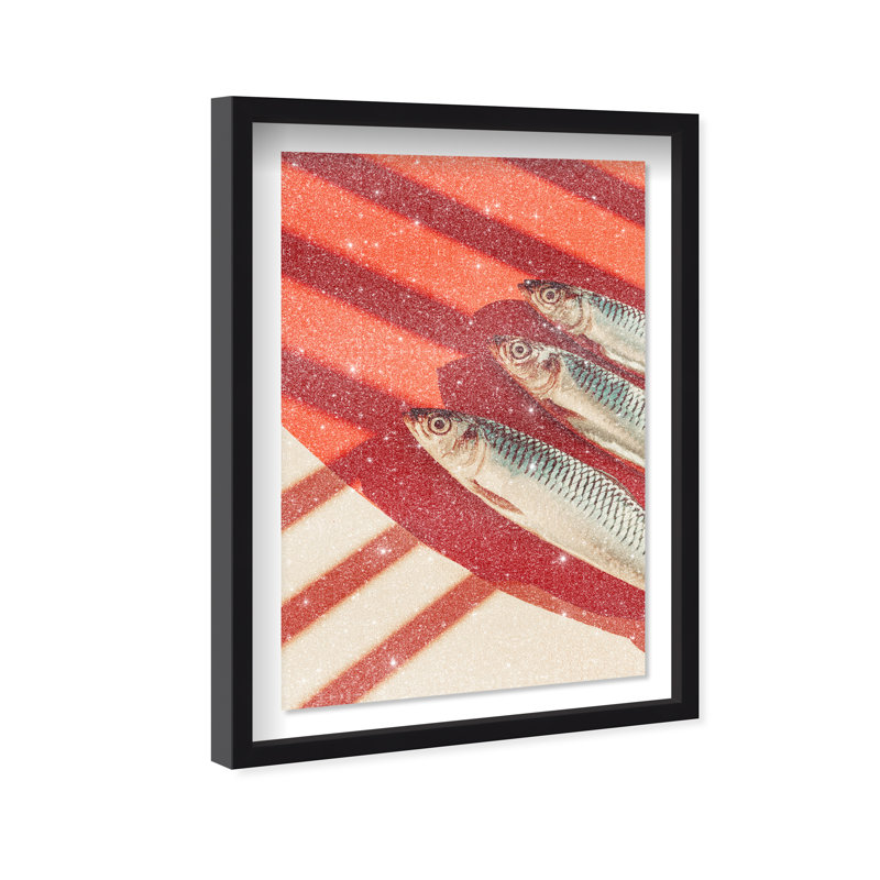 Coast Catch Print by Oliver Gal, 16.5"H x 11.5"W, Black Shadowbox
