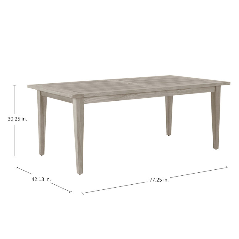 Croquet Teak Outdoor Dining Table