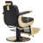 Classic Heavy-duty Reclining Barber Chair, Hydraulic Salon Chair, Faux Leather-666673259