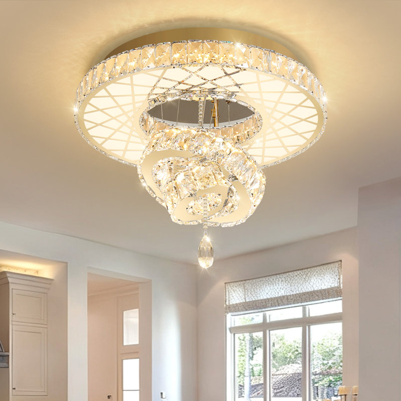 Lustre en cristal Elegant, Doré
