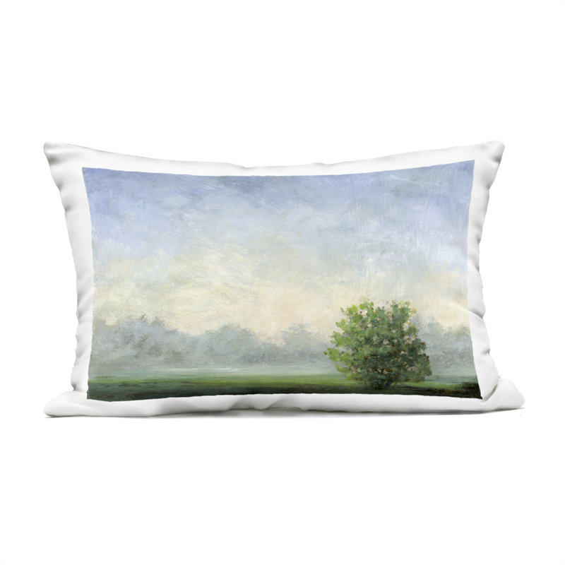 Coussin d'extérieur imprimé Serene Morning in Countryside Design par Ashley Davis