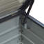 Alpen Home Folcroft 72cm W 200L Water Resistant Metal Lockable Deck Box in Black