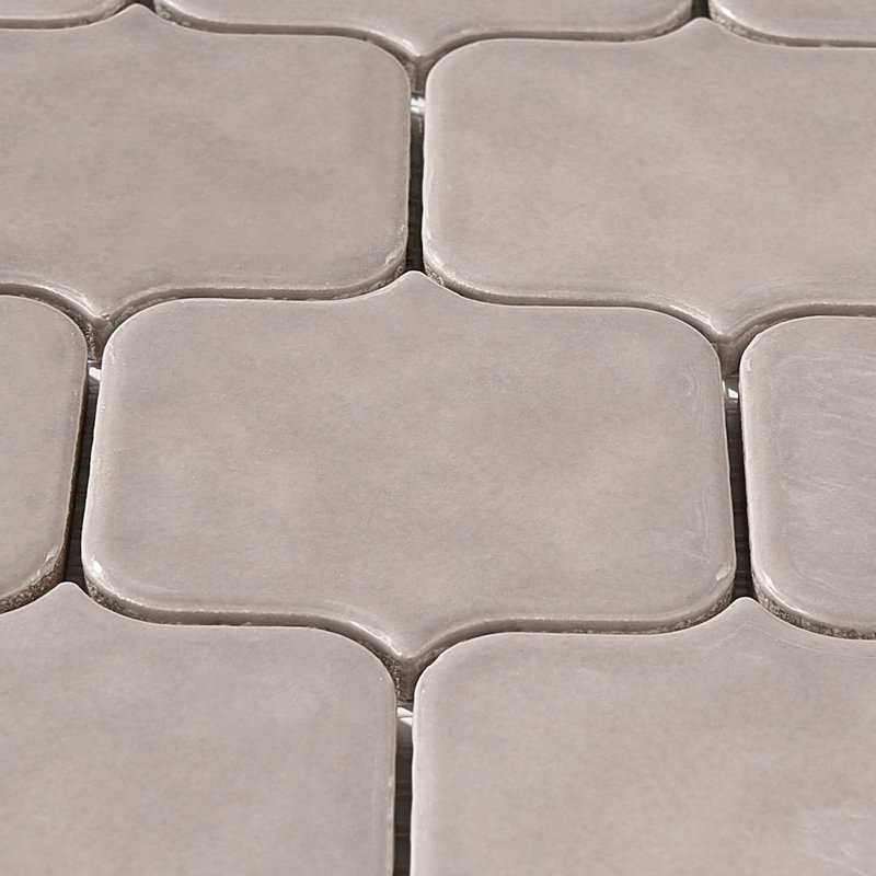 2.65" x 2.75" Porcelain Mosaic Wall & Floor Tile, Brown
