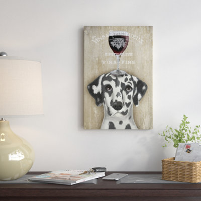 Dog Au Vin Dalmatian - Wrapped Canvas Print