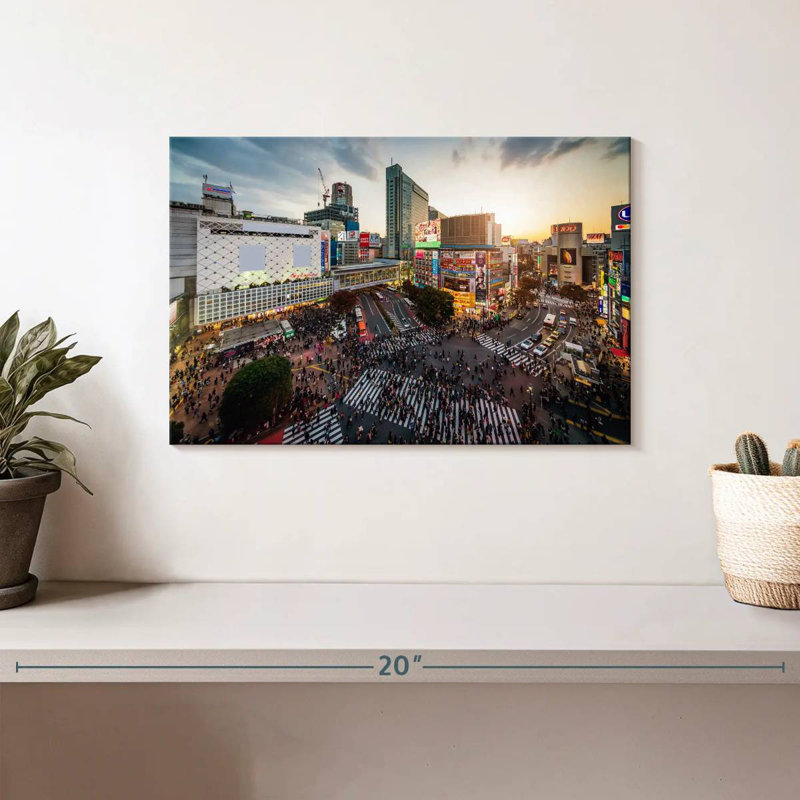 Shibuya District Tokyo, 8" H x 12" W