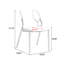 Chaise d'appoint orange à dossier solide (ensemble de 2)-317215493
