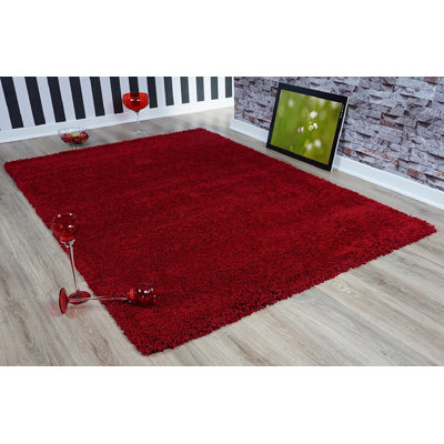 Reon Solid Colour Shag Area Rug