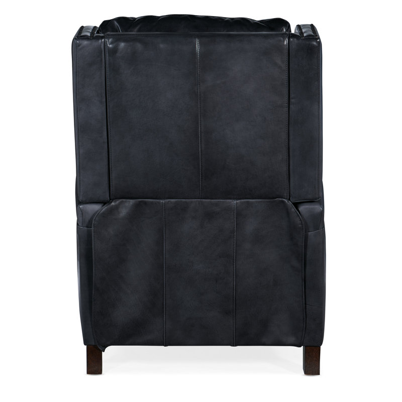 Checkmate Champion Blue Leather Handcrafted Recliner