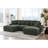 Reversible Modular Corner Sectional with Ottoman-454827565