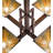 Tiran 4 - Light Geometric Chandelier