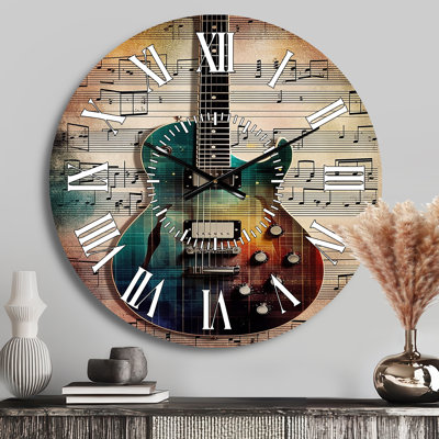 Playing To The Melody - Music White Face Wall Clock