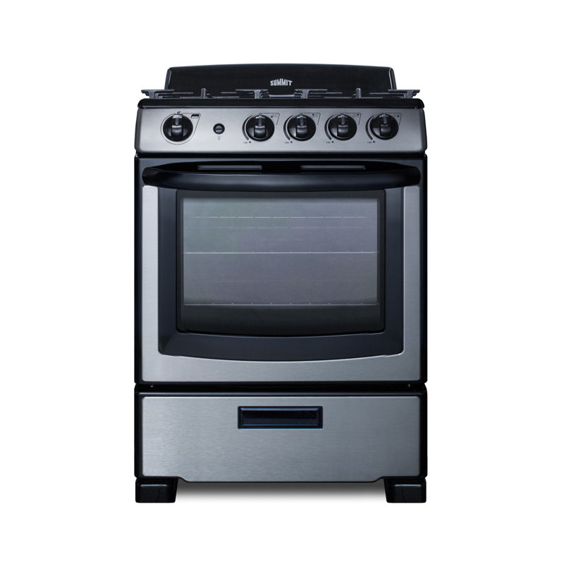 Summit Appliance Piece Kitchen Appliance Package with Gas