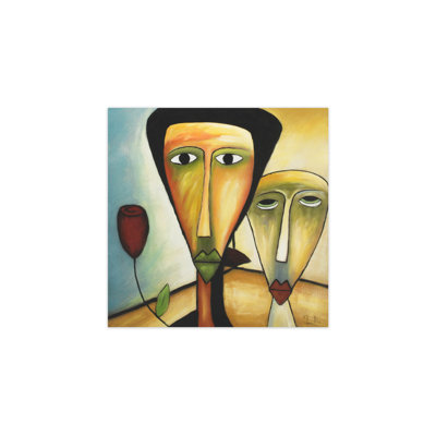 Hand -painted acrylic painting Amorous Walk