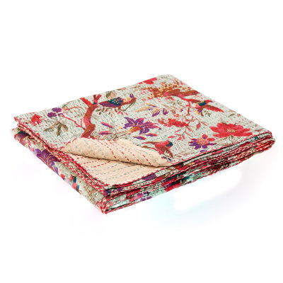 Jeté en coton Kantha