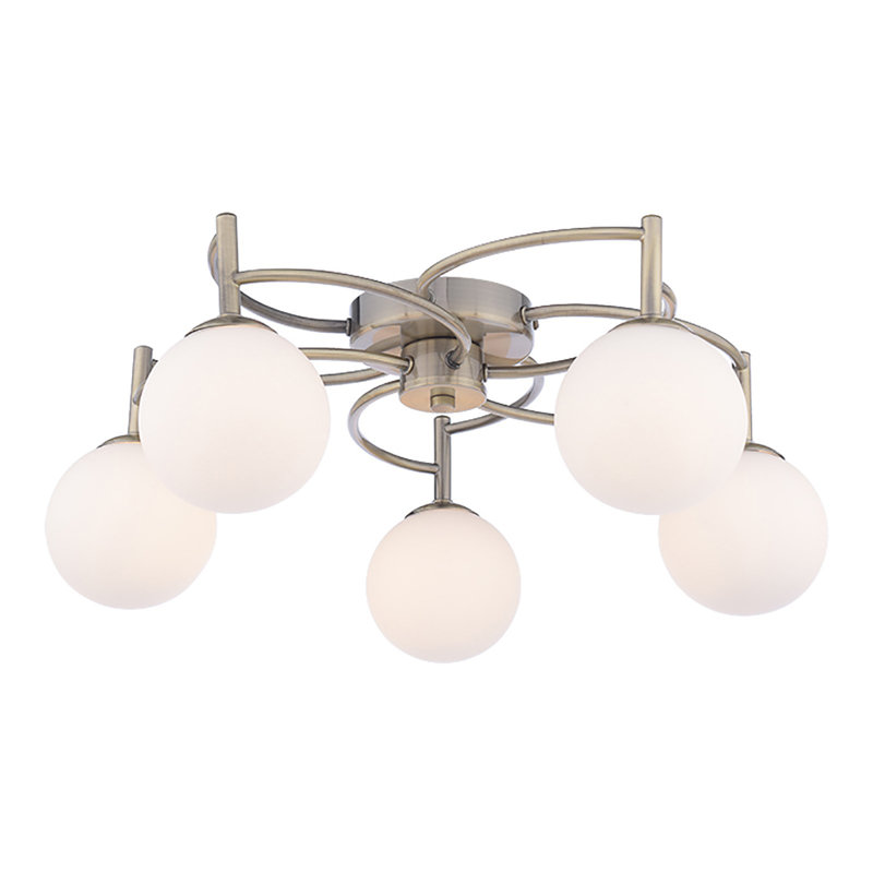 Ceejay Glass Flush Mount