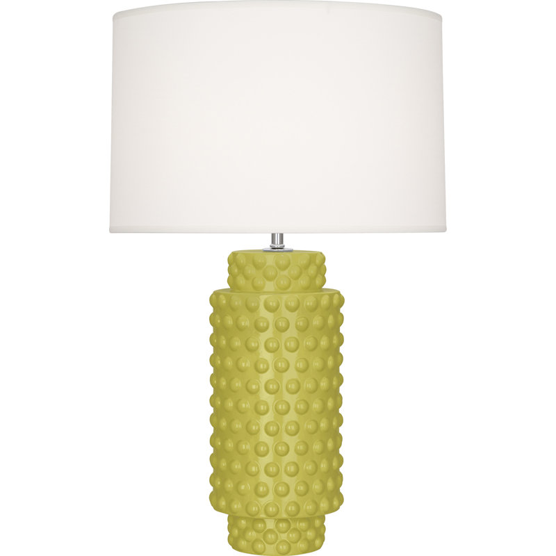 Dolly Table Lamp, 27.5" H x 17" W x 17" D, Citron