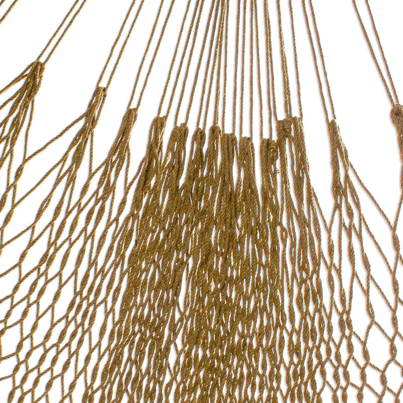Hamac en corde de coton olive Uxmal (simple)