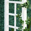 Treillis de jardin en bois blanc de 85 po pour la cérémonie, plantes grimpantes à structure extérieure, conception embellissant le jardin, cadre en bois massif, configuration simple des vignes, facilite le processus