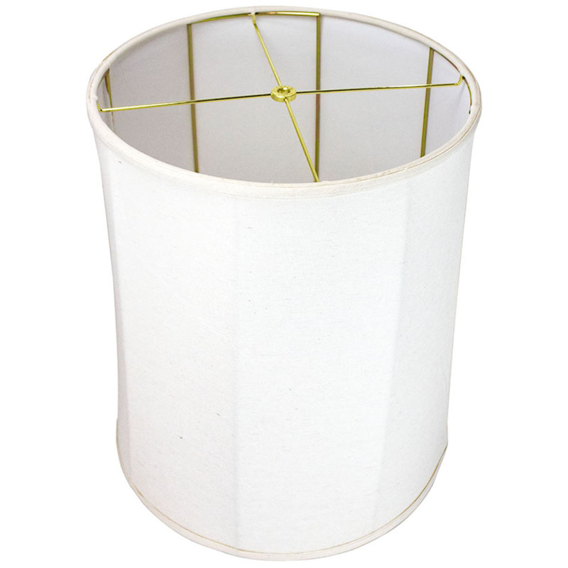Abat-jour tambour en lin 16 po premium