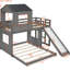 Lit mezzanine en bois avec attrait Playhouse