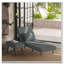 Chaise longue convertible avec dossier, repose-pieds et coussin réglables-987020898