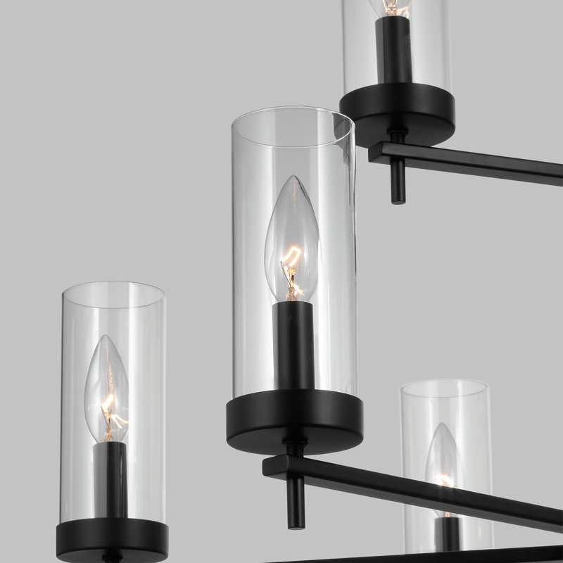 Zire 9 - Light Chandelier, No, Midnight Black