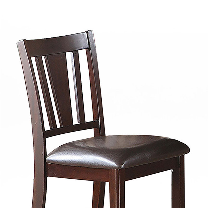 Upholstered Counter Height Chairs, Set Of 2