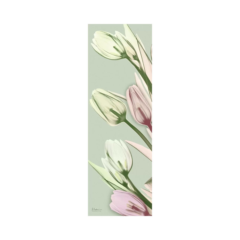 Spring Time Tulips 1 Piece Wrapped Canvas Panoramic Wall Art, 121.92 cm H x 40.64 cm W x 3.175 cm D