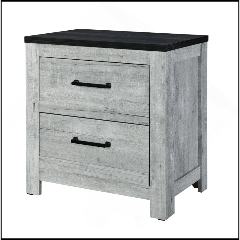 Table de chevet gris délavée