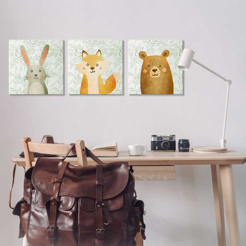 Ensemble de toiles 3 pièces Joyful Woodland