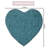 Schoenberger Heart Shape Bath Rug 25"x25"-1611439370