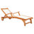 London Outdoor Eucalyptus Wood Chaise Lounge-1860210300