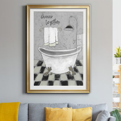 " Shower Together Bath " Painting Print