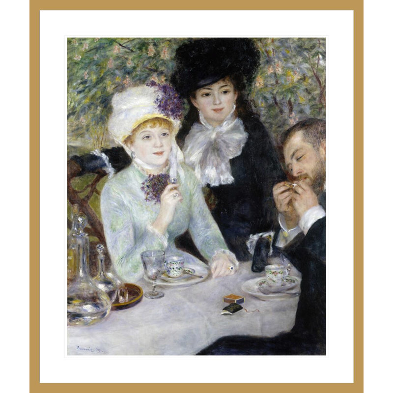 Après le déjeuner, Pierre-Auguste Renoir, impression giclée sur cadre, H 39,39 po x l 33,5 po