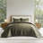 Oversized Cotton Sateen Channel Stitch Quilt Set - 3 Pieces King Bedding Comforter Set with Pillow Shams, All Season Lightweight Bedspread-116623420-116623421